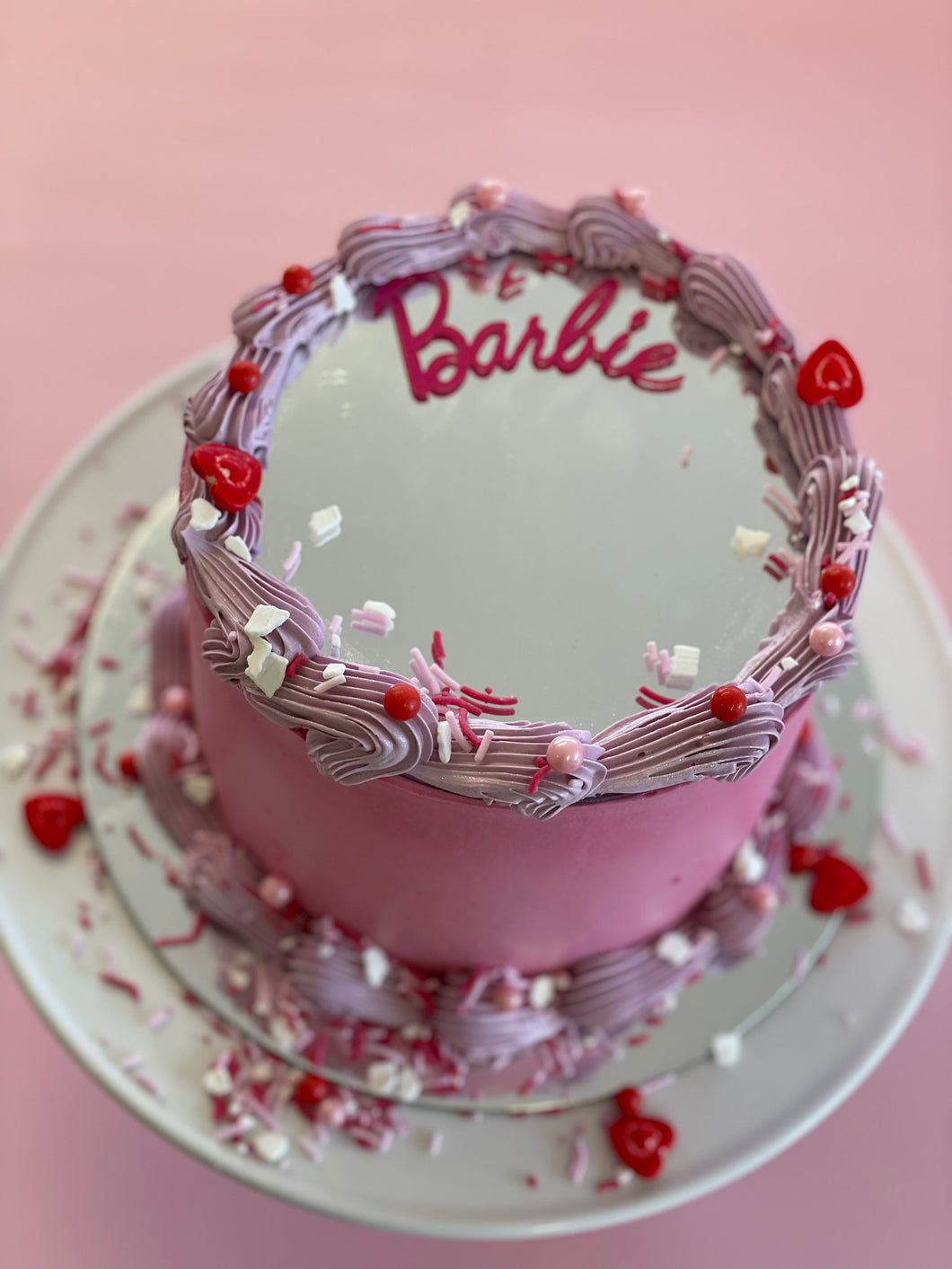 BARBIE Cake -VANILLA & raspberry